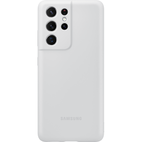 Coque Silicone Gris Clair pour Samsung G S21 Ultra 5G Samsung