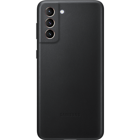 Coque Samsung G S21+ 5G en Cuir Noire Samsung