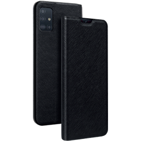 Etui Folio Samsung G A72 4G Noir - Porte-carte intégré Bigben