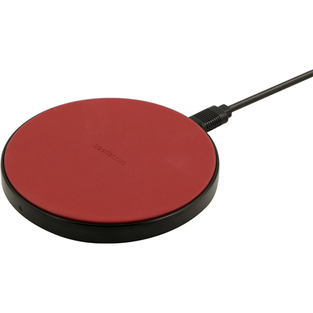 Chargeur induction Cuir Qi Fast Charge 10W Rouge Beetlecase