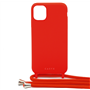 Coque Bandoulière iPhone 12 / 12 Pro Silicone Imperial Red Casyx