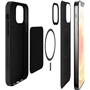 Coque Apple iPhone 12 Pro Max Compatible MagSafe SKYMAG Noire Puro