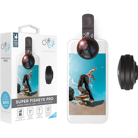 Objectifs caméra Super Fisheye pour smartphone Clipeyz