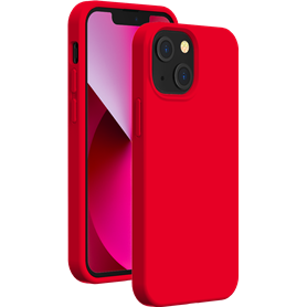 Coque Silicone SoftTouch Rouge pour iPhone 13 Bigben