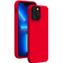Coque Silicone SoftTouch Rouge pour iPhone 13 Pro Max Bigben