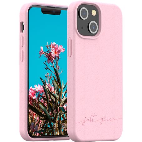 Coque Apple iPhone 13 mini Natura Baby Pink - Eco-conçue Just Green
