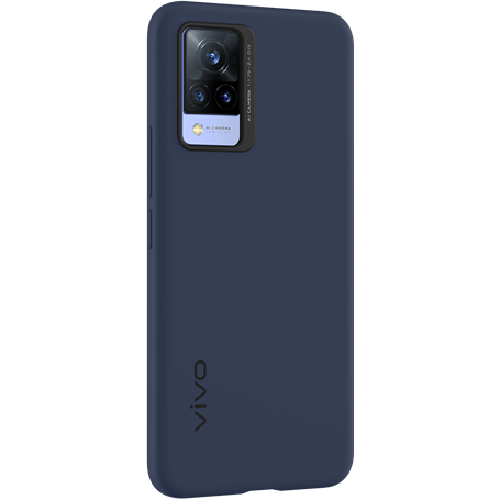 Coque Vivo V21 5G Silicone Bleue Vivo