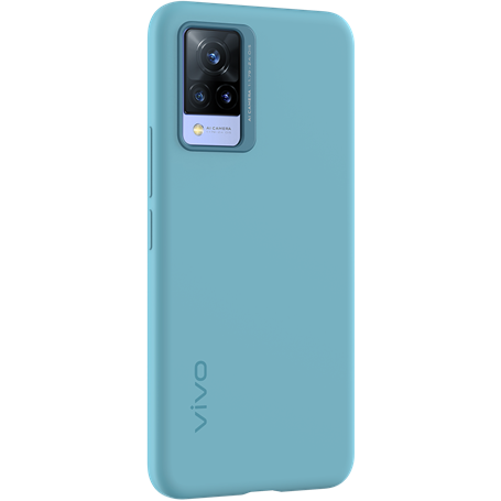 Coque Vivo V21 5G Silicone Bleue Vivo