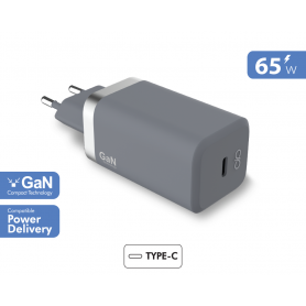 Chargeur maison USB C 65W Power Delivery GaN Gris - Garanti à vie Forc