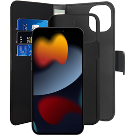 Folio Coque Magnétique 2 en 1 Noir pour iPhone 13 mini Puro