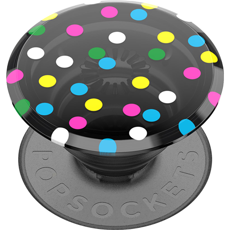 Pop Grip Premium Translucent Black Disco Dots Popsockets