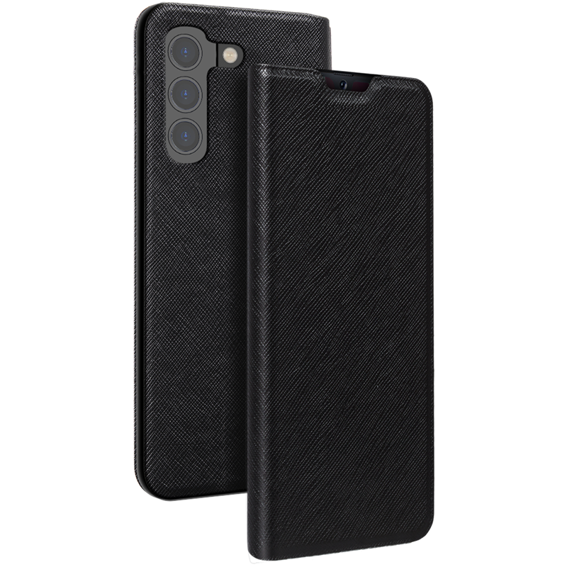 Etui Folio Samsung G S22+ 5G Noir - Porte-carte intégré Bigben