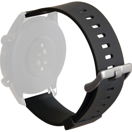 Bracelet Silicone Icon pour Universel 20mm Noir Puro