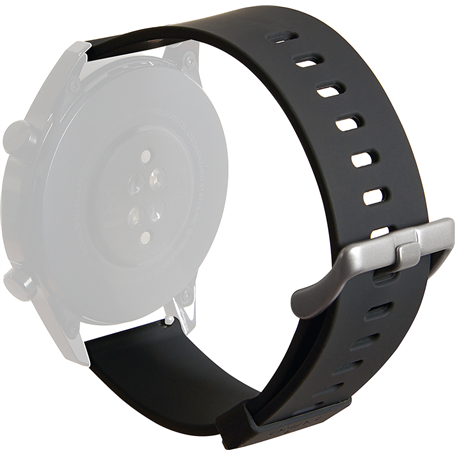 Bracelet Silicone Icon pour Universel 22mm Noir Puro