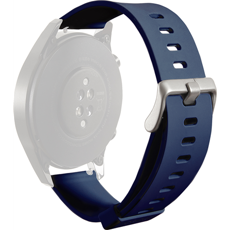 Bracelet Silicone Icon pour Universel 22mm Bleu Puro