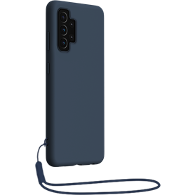 Coque Silicone + dragonne assortie Bleue pour Samsung G A32 5G Bigben