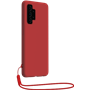 Coque Silicone + dragonne assortie Rouge pour Samsung G A32 5G Bigben