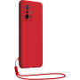 Coque Silicone + dragonne assortie Rouge pour Xiaomi 11T / 11T Pro Big