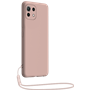 Coque Silicone + dragonne assortie Rose nude pour Xiaomi Mi 11 5G Bigb