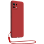 Coque Silicone + dragonne assortie Rouge pour Xiaomi Mi 11 5G Bigben
