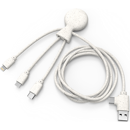 Câble 5 en 1 Mr BIO Ecoresponsable USB A+C/micro USB & USB C & Lightni