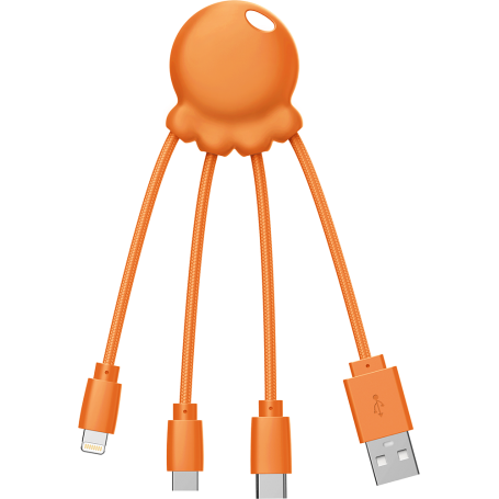 Câble 3 en 1 Octopus Ecoresponsable USB A/micro USB & USB C & Lightnin