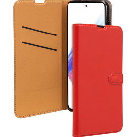 Etui Folio Wallet Samsung G A53 5G Rouge - Fermeture avec languette ai