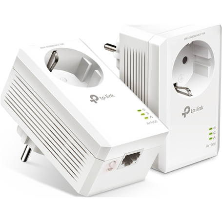 Kit 2 CPL AV1000 Gigabit avec prise gigogne A7019 Blanc TP-Link