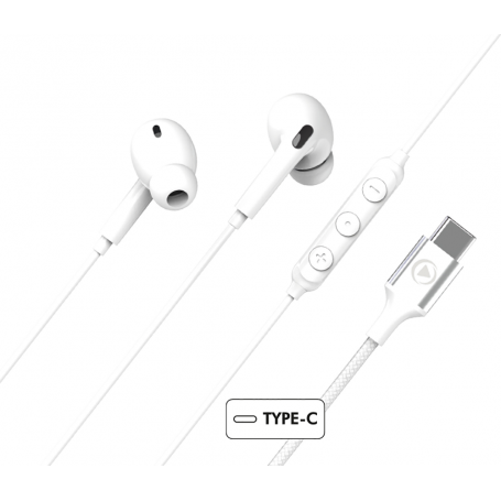 Ecouteurs USB C Intra-auriculaire Garanti à vie Conception renforcée B