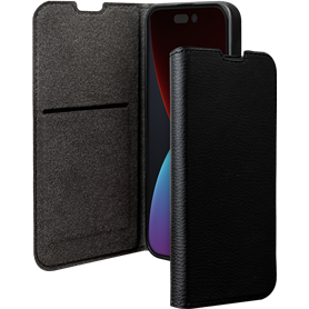 Etui Folio Wallet iPhone 14 Pro Max Support vidéo Noir - 65% Plastique