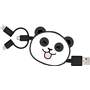 Câble 3 en 1 Suzy USB A/micro USB & USB C & Lightning 1m Panda Yello K