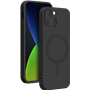 Coque Compatible MagSafe Silicone Noire pour iPhone 14 Plus Bigben