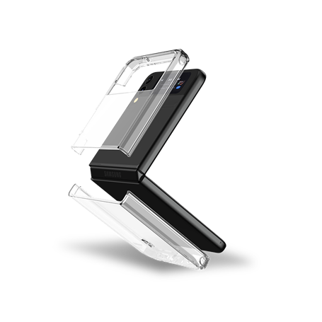 Double Coque Renforcée Samsung G Z Flip 4 DUO Transparente - Garantie 