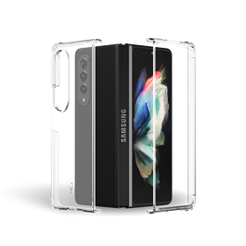 Double Coque Renforcée Samsung G Z Fold 4 DUO Transparente - Garantie 
