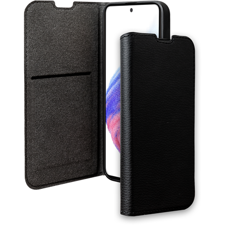 Etui Folio Wallet Samsung G A53 5G Support vidéo Noir - 65% Plastique 