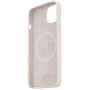 Coque iPhone 14 Silicone Icon Compatible MagSafe Rose Puro