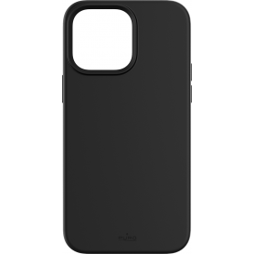 Coque iPhone 14 Pro Max Silicone Icon Compatible MagSafe Noire Puro