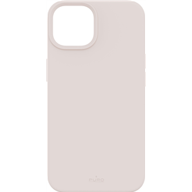 Coque iPhone 14 Plus Silicone Icon Compatible MagSafe Rose Puro