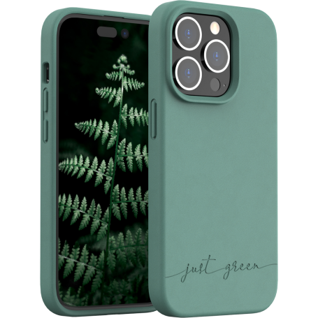 Coque Apple iPhone 14 Pro Natura Night Green - Eco-conçue Just Green