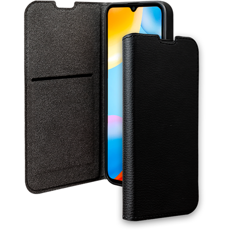 Etui Folio Wallet Xiaomi Redmi 10C Support vidéo Noir - 65% Plastique 