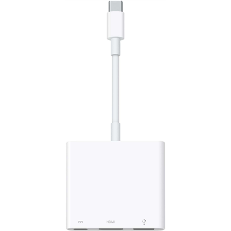 USB C to USB A+USB C+HDMI Multiport Adapter White Apple