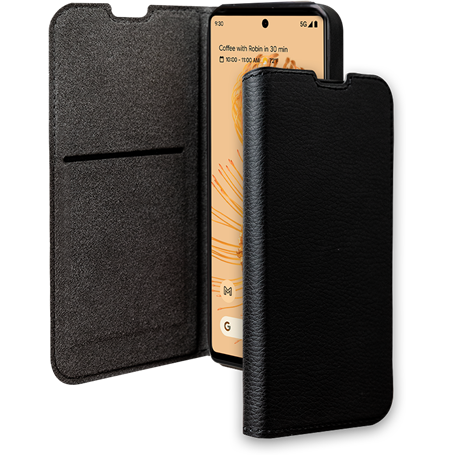 Etui Folio Wallet Google Pixel 7Pro Support vidéo Noir - 65% Plastique