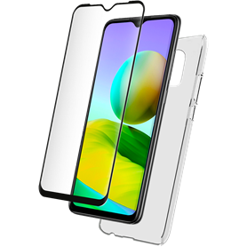 Pack Redmi A1/ Redmi A2 Accessoires Coque Transparente + Verre trempé 