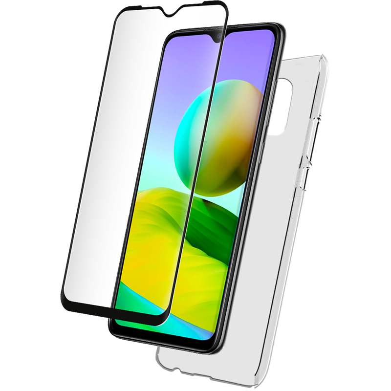 Pack Redmi A1/ Redmi A2 Accessoires Coque Transparente + Verre trempé 