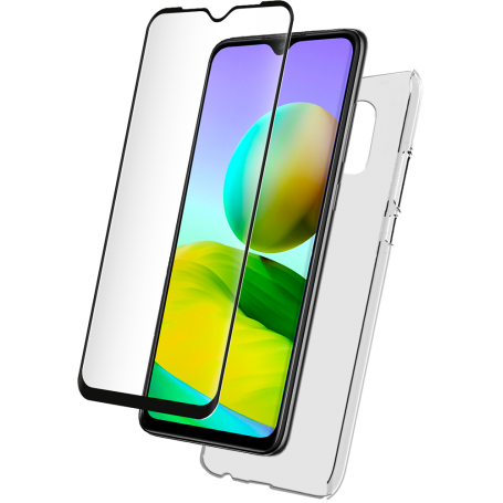 Pack Redmi A1/ Redmi A2 Accessoires Coque Transparente + Verre trempé 