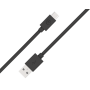 Câble USB A/USB C 1,2m Noir - 3A - 100% Plastique recyclé Bigben