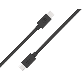 Câble USB C/USB C 1,2m Noir - 3A - 100% Plastique recyclé Bigben