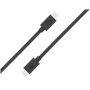 Câble USB C/USB C 1,2m Noir - 3A - 100% Plastique recyclé Bigben