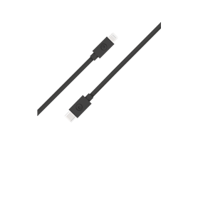 Câble USB C/Lightning 1,2m Noir - 3A - 100% Plastique recyclé Bigben