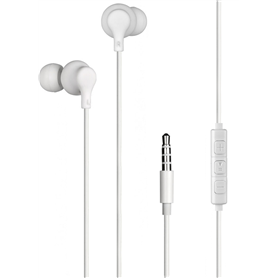 Ecouteurs Jack 3.5mm Intra-auriculaire Télécommande et Micro Blanc - 7